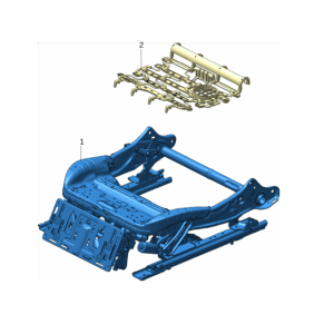 6608145520 前座椅坐垫骨架 右 适用于极氪X