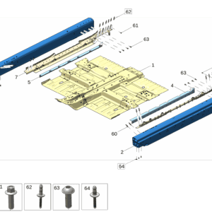 6608151401C15 	中央地板 适用于极氪7x