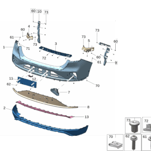 6608151402C90 后保险杠上本体 适用于极氪7x