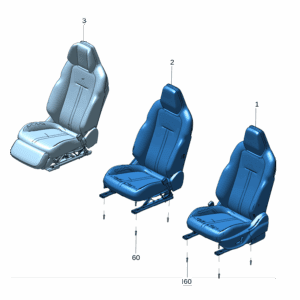 6608170069GA8 前座椅总成 左 适用于极氪X
