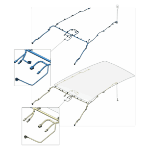 6608177044 	顶棚线束 适用于极氪X