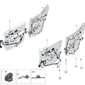 6608187540 前门线束 左 适用于极氪X