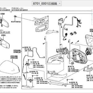 879100R420-右侧外后视镜总成 适用于丰田BZ4X