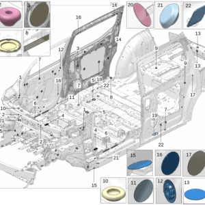 8888006329  橡胶堵塞 D16 适用于极氪009