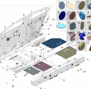 8888011386 堵件 适用于极氪001 - 杰联莱