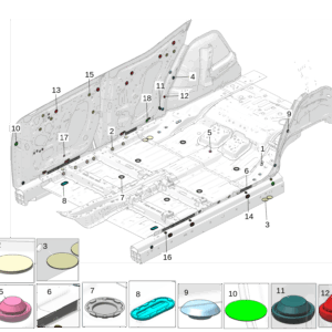 8888011386 	密封贴片 适用于极氪X