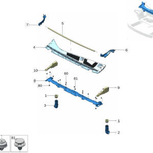 8888911956 雨水排放管堵盖 适用于极氪X