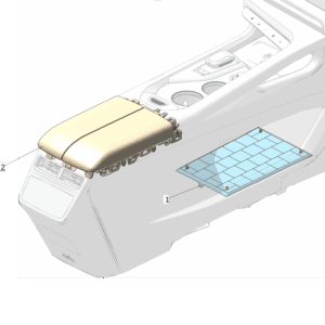 8889397245BA0 前储物垫 适用于极氪7x