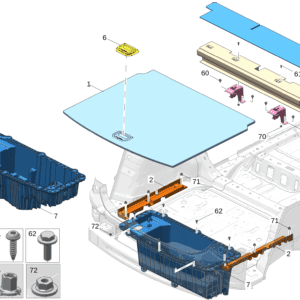 8889399064BA0 行李箱储物斗盖板 适用于极氪001