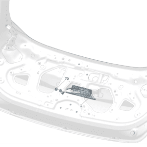 8889469002 尾门软把手 适用于极氪7x