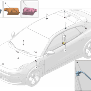 8889731561 8889731573 后阅读灯 左 后阅读灯 右适用于极氪001 - 杰联莱