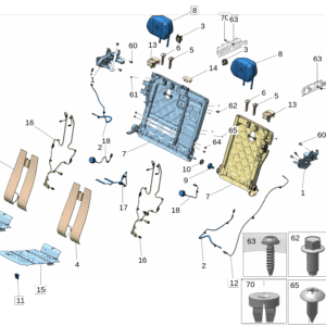 8889763776 后排座椅靠背锁钩 右 适用于极氪7x