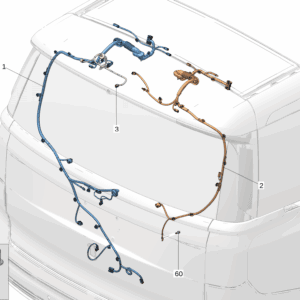 8889783495 	8889553471 	尾门线束 左 尾门线束 右适用于极氪001