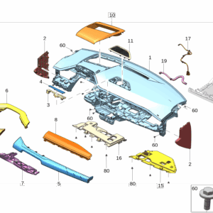 8889899592EA0 仪表板 适用于极氪001