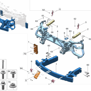 8889988687C15 前保险杠防撞梁适用于极氪009