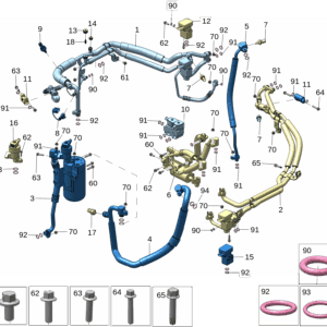 8890248916 空调高低压管 适用于极氪X - 杰联莱