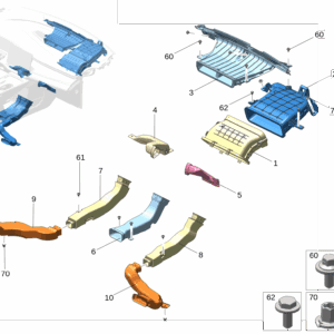 8890352912 进气风道后部 适用于极氪009