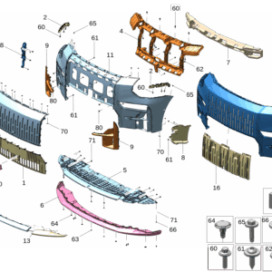 8890495441S02 下格栅适用于极氪009