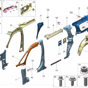 8890519628C15 8890519730C15 A柱下内板 左 A柱下内板 右适用于极氪001