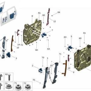 8890537136 前车窗玻璃升降器 左 适用于极氪009