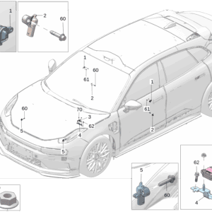 8890549613  车门压力传感器 适用于极氪7x