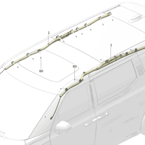 8890573062 侧气帘 右 适用于极氪009