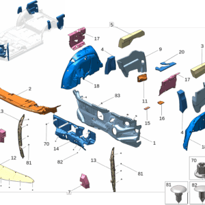 8890574297LA2 前围隔热垫 适用于极氪009