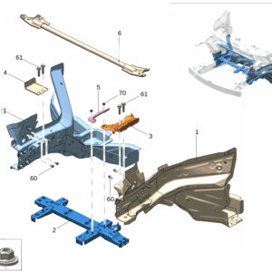 8890594223C15 6608050861C15 前纵梁 左 前纵梁 右适用与极氪001