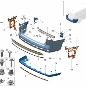 8890597945 8890597949 后保险杠上支架 左 后保险杠上支架 右适用于极氪009