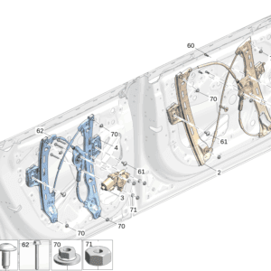 8890728213 前车窗调节器电机 右 适用于极氪7x