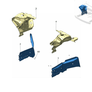 8890815829C15 前纵梁外板 左 适用于极氪X