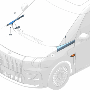 8891057299A15 8891057234A15 翼子板装饰件 左 翼子板装饰件 右适用于极氪009