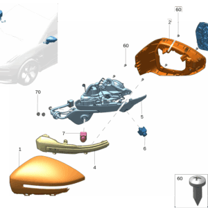 8891100588B03 8891100549B03 外后视镜壳 适用于极氪001 - 杰联莱