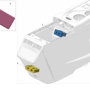 8891243320BA0  8891243310BA0 前部USB盒 后部USB盒适用于极氪001