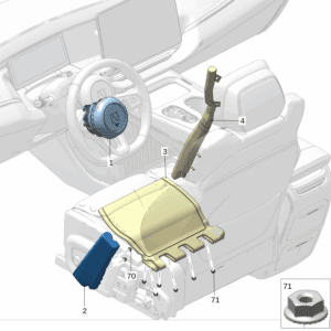 8891422317 驾驶侧安全气囊 适用于极氪009