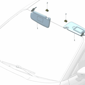 8891646035BA0 8891646033BA0 	遮阳板 右 遮阳板 左适用于极氪001