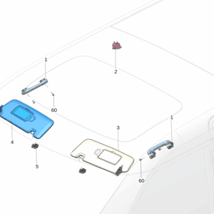 8891701887LA2 前车顶安全把手 适用于极氪009