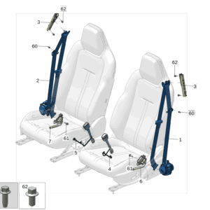 8891715904BA0 驾驶员安全带 适用于极氪X