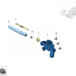 8892113295  后雨刮电机 适用于极氪X