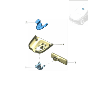 8892304160 传感器闸盖 适用于极氪X