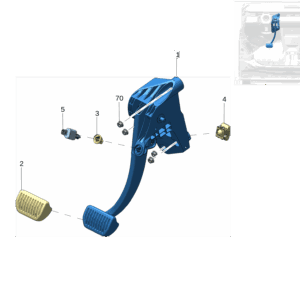 8892393701 制动踏板 适用于极氪X - 杰联莱