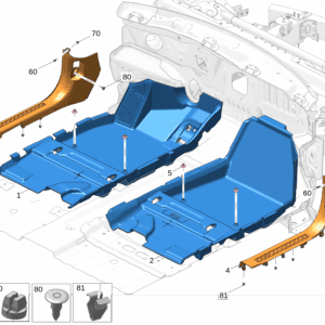 8892465069BA0 8892465145BA0 前地毯 左 	前地毯 右适用于极氪001