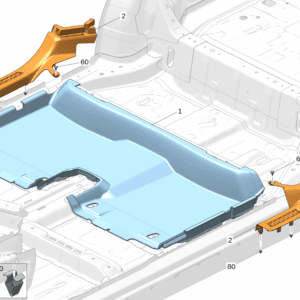 8892465149BA0 后地毯 适用于极氪001