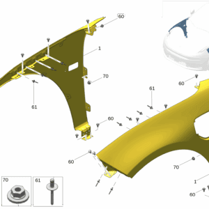 8892492868C15 8892492907C15 前叶子板 适用于极氪001 - 杰联莱