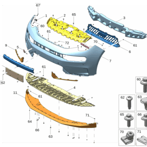 8892500363C16 前保险杠上本体 适用于极氪001 - 杰联莱