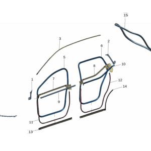8892616202 A柱外饰板密封条 左 适用于极氪X