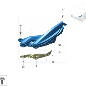 8892657515 辅助照明灯 左 适用于极氪X