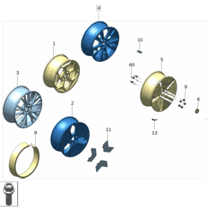 8892707912 铝制轮辋 20寸 适用于极氪X - 杰联莱