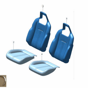 8892832740GA8 前座椅靠背面罩 右 适用于极氪X