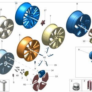 8892847539 	车轮中心盖 适用于极氪001